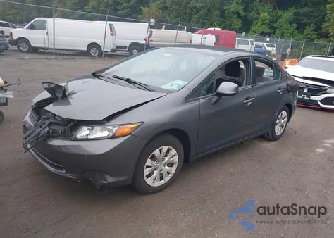 2012 Honda Civic Lx из США, поврежденный, VIN 19XFB2F50CE319445